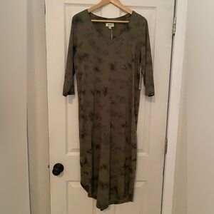 Women's Caper Tie-Dye Scoop Dress NWT